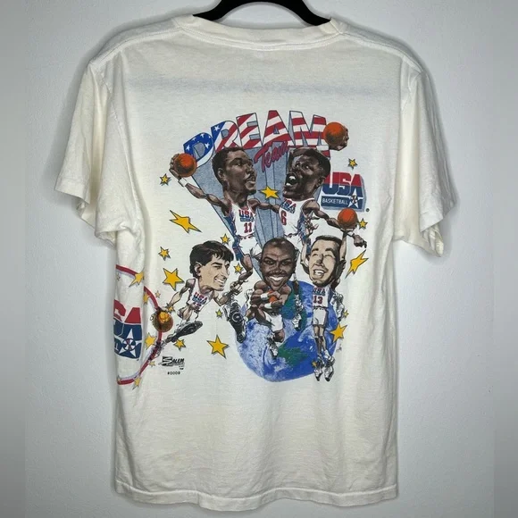 Vintage Cotton 1992 USA Olympic "Dream Team" t-shirt Size Medium Rare - Picture 7 of 10